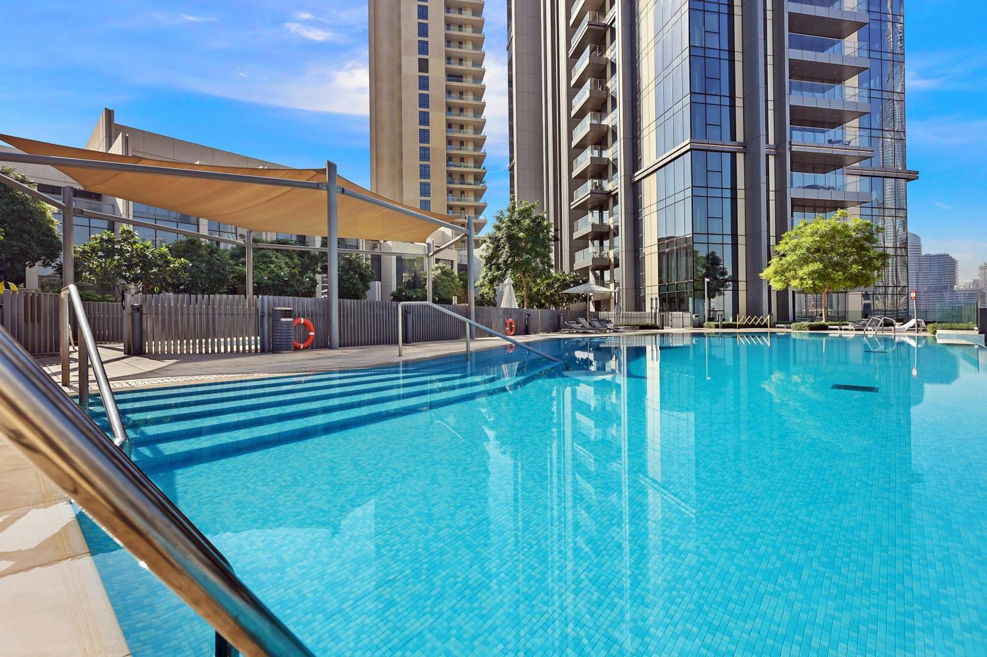First Class 2Br With Full Burj Khalifa And Fountain View 두바이 외부 사진