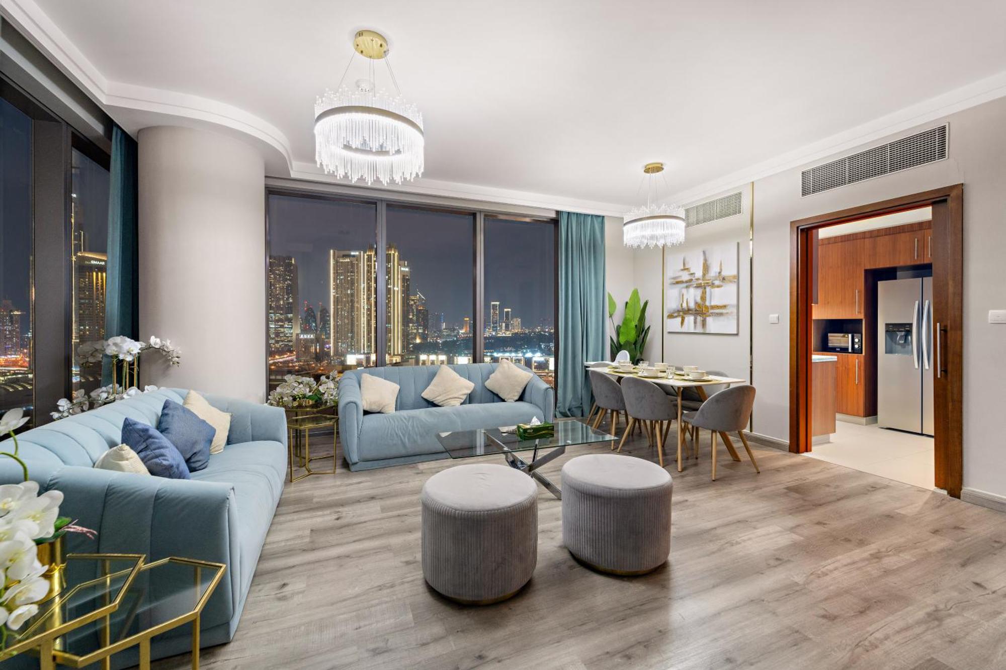 First Class 2Br With Full Burj Khalifa And Fountain View 두바이 외부 사진